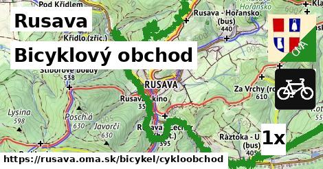 bicyklový obchod v Rusava