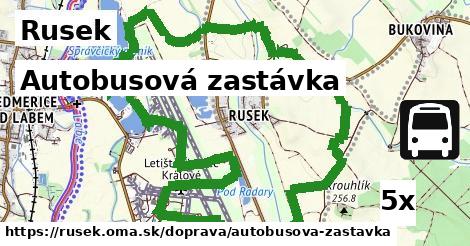 Autobusová zastávka, Rusek