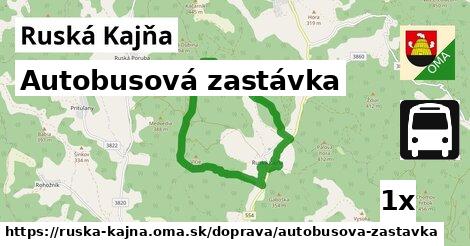 Autobusová zastávka, Ruská Kajňa