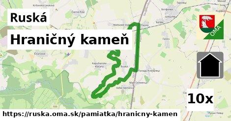 Hraničný kameň, Ruská