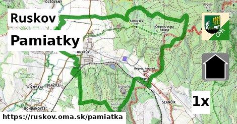 pamiatky v Ruskov