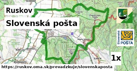 Slovenská pošta, Ruskov