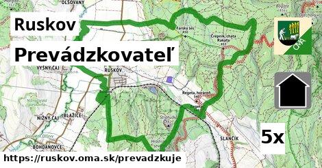 prevádzkovateľ v Ruskov