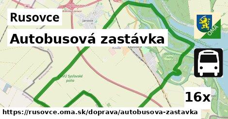 Autobusová zastávka, Rusovce