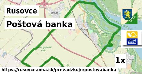 Poštová banka, Rusovce