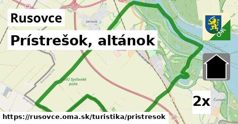 Prístrešok, altánok, Rusovce