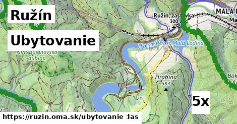 ubytovanie v Ružín