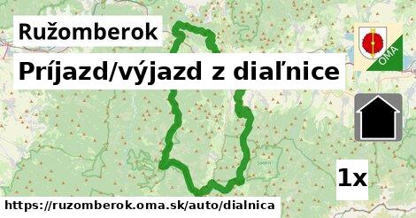 Príjazd/výjazd z diaľnice, Ružomberok