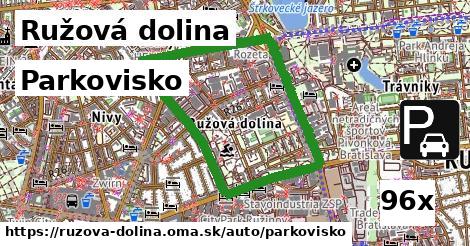 Parkovisko, Ružová dolina