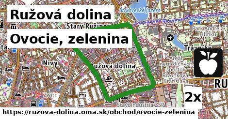 Ovocie, zelenina, Ružová dolina