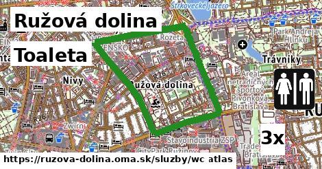 Toaleta, Ružová dolina