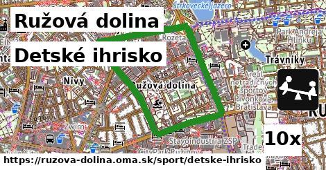 Detské ihrisko, Ružová dolina