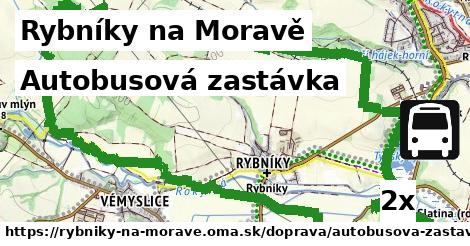 Autobusová zastávka, Rybníky na Moravě