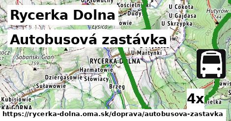 Autobusová zastávka, Rycerka Dolna