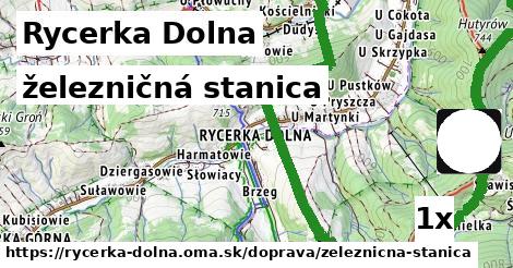 železničná stanica, Rycerka Dolna