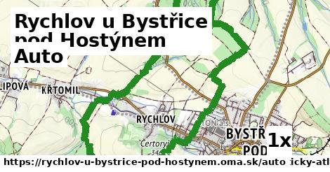 auto v Rychlov u Bystřice pod Hostýnem