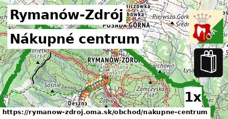 nákupné centrum v Rymanów-Zdrój