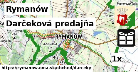 darčeková predajňa v Rymanów