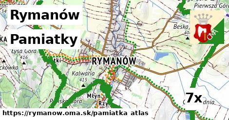 pamiatky v Rymanów