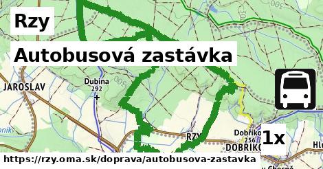 autobusová zastávka v Rzy