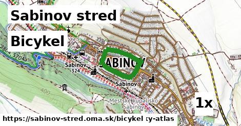 bicykel v Sabinov stred