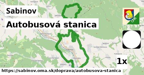 Autobusová stanica, Sabinov