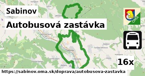 Autobusová zastávka, Sabinov