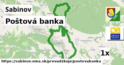 Poštová banka, Sabinov