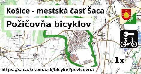 Požičovňa bicyklov, Košice - mestská časť Šaca