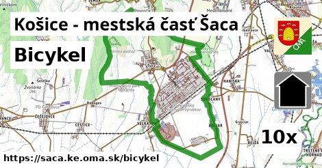 bicykel v Košice - mestská časť Šaca