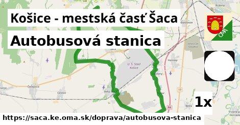 autobusová stanica v Košice - mestská časť Šaca