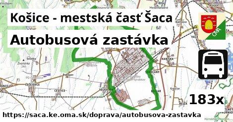 Autobusová zastávka, Košice - mestská časť Šaca