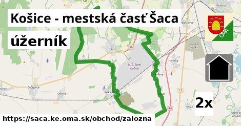 úžerník, Košice - mestská časť Šaca