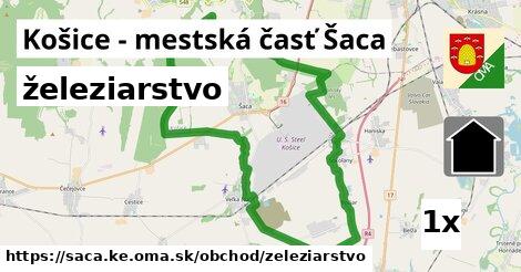 železiarstvo, Košice - mestská časť Šaca