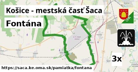 Fontána, Košice - mestská časť Šaca