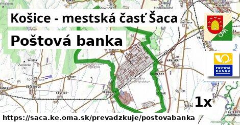 Poštová banka, Košice - mestská časť Šaca