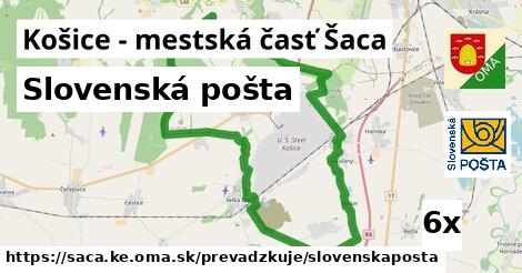Slovenská pošta, Košice - mestská časť Šaca