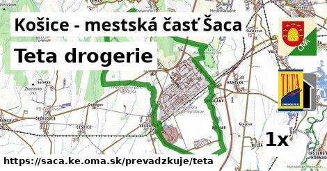 Teta drogerie, Košice - mestská časť Šaca