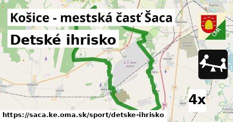 Detské ihrisko, Košice - mestská časť Šaca