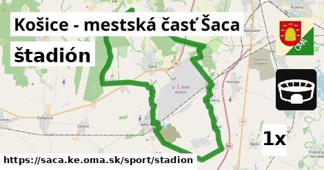 štadión, Košice - mestská časť Šaca