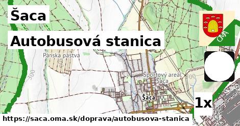 autobusová stanica v Šaca