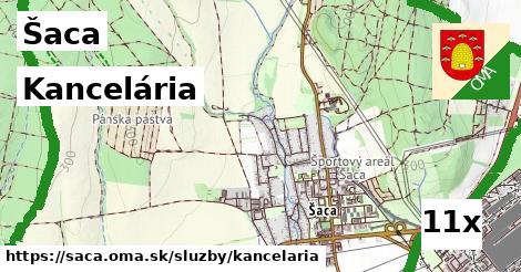 Kancelária, Šaca