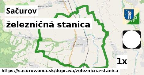 železničná stanica, Sačurov