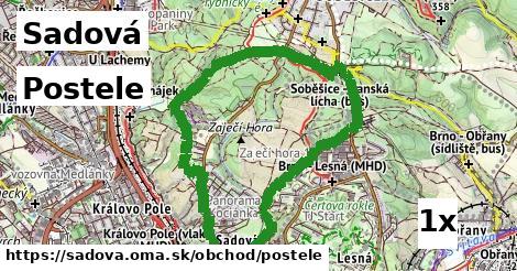 Postele, Sadová