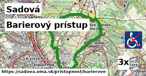 Barierový prístup, Sadová