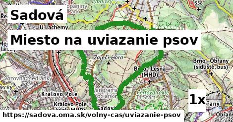 Miesto na uviazanie psov, Sadová