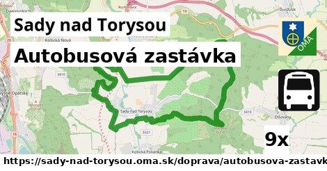 Autobusová zastávka, Sady nad Torysou