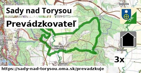 prevádzkovateľ v Sady nad Torysou