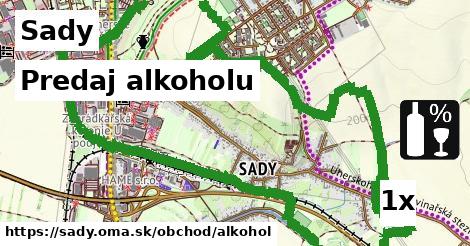 Predaj alkoholu, Sady