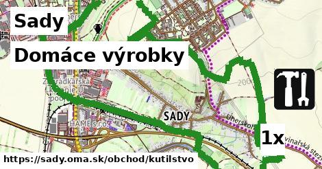 domáce výrobky v Sady